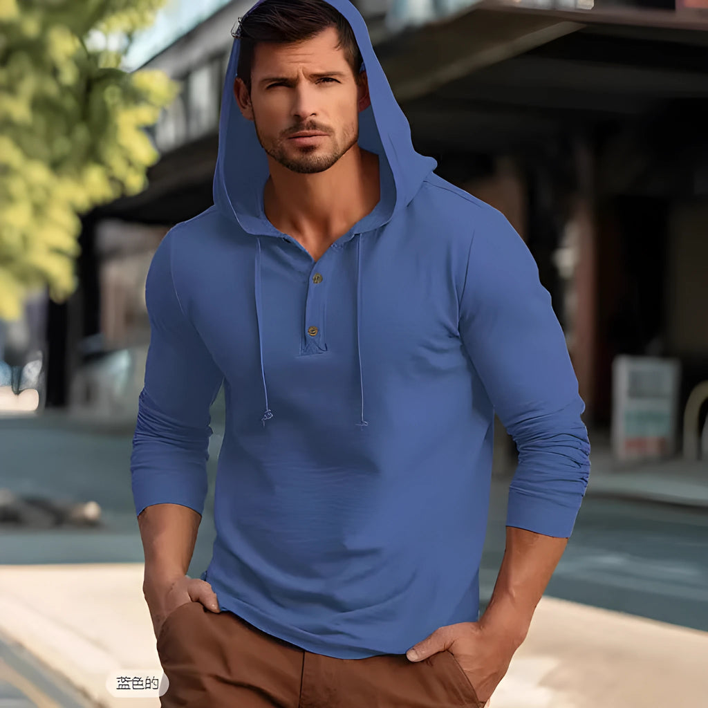Cotton pullover hoodie for youth in dark blue, apricot, black, blue, white, or light green.