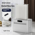Intelligent induction automatic dental floss box in dark gray, light gray, or gold colour with rechargeable battery