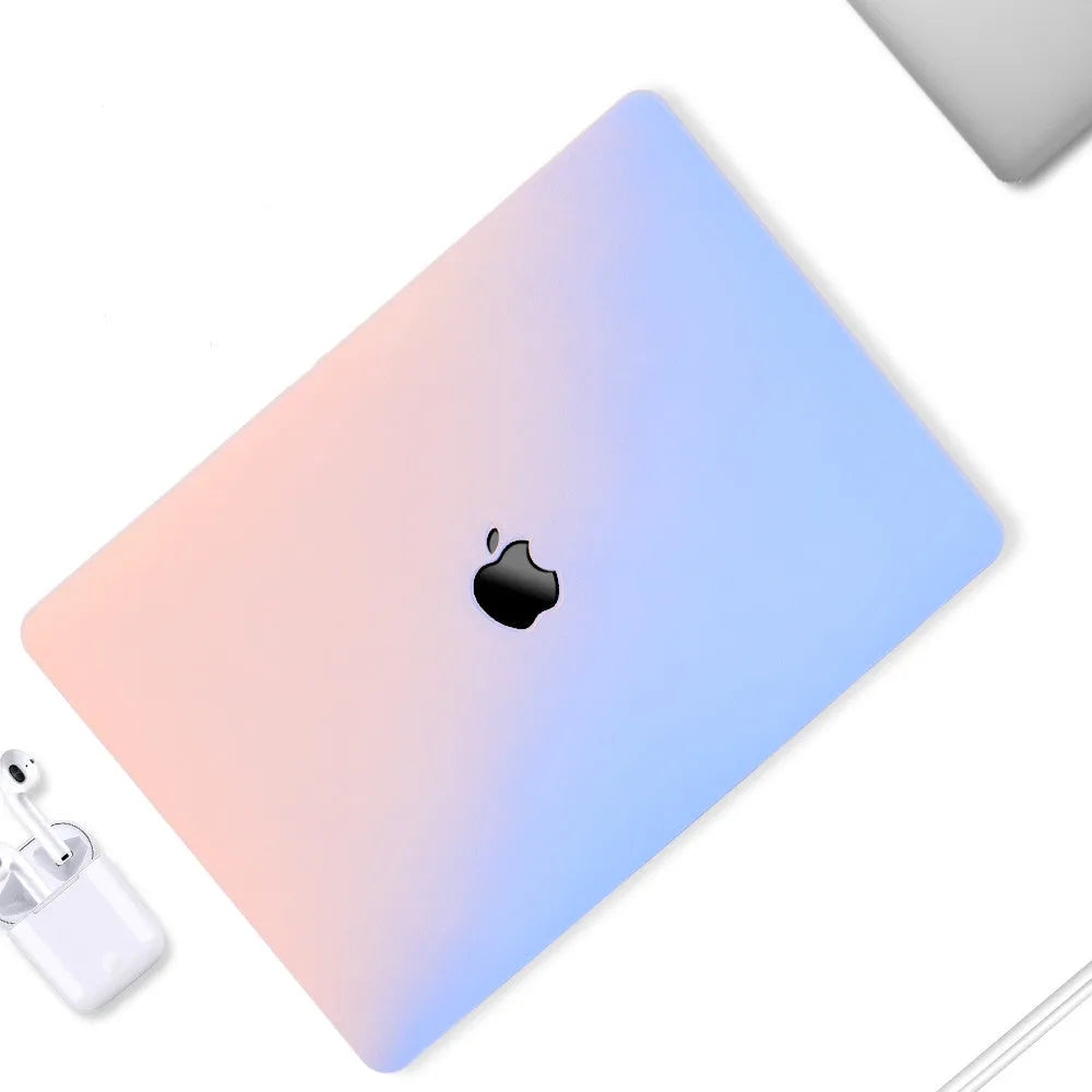 Compatible MacBook protective shell case with mini buckle and matching keyboard film