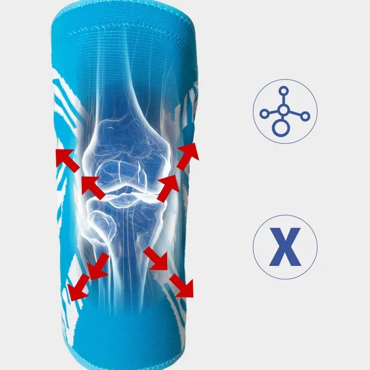 Men's basketball knee pads in nylon with knee protection