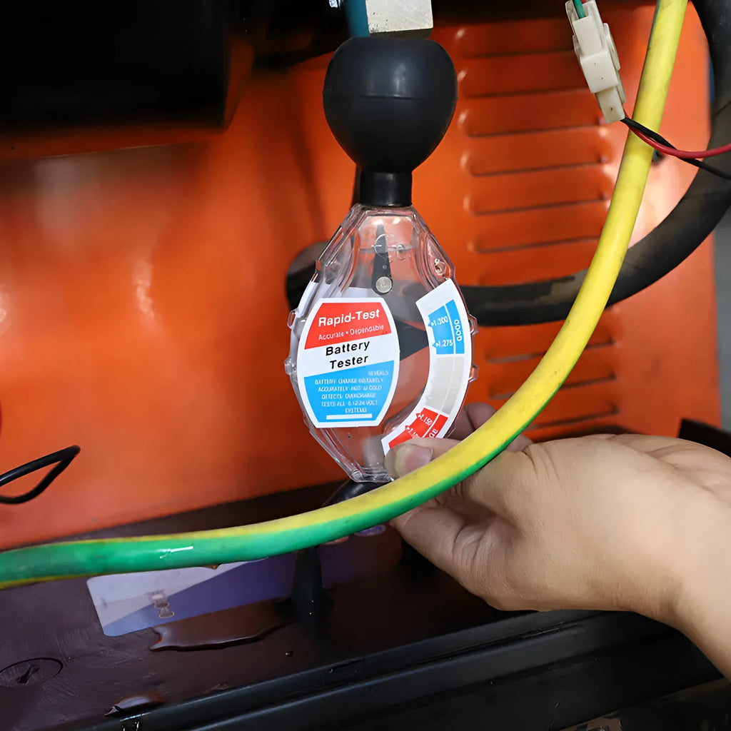 ABS suction electrolyte hydrometer for lead-acid battery testing with measurement scale