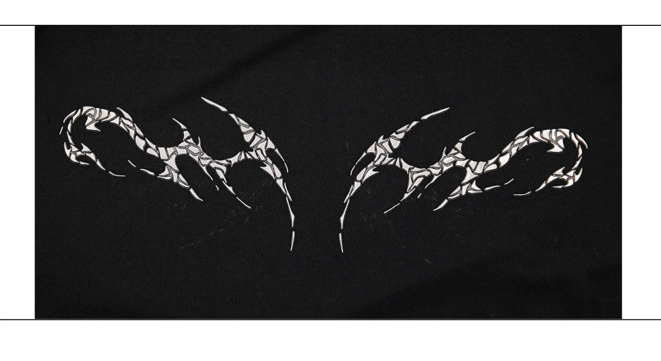Men's black slim fit long sleeve mesh shirt with ice-feel fabric on hanger