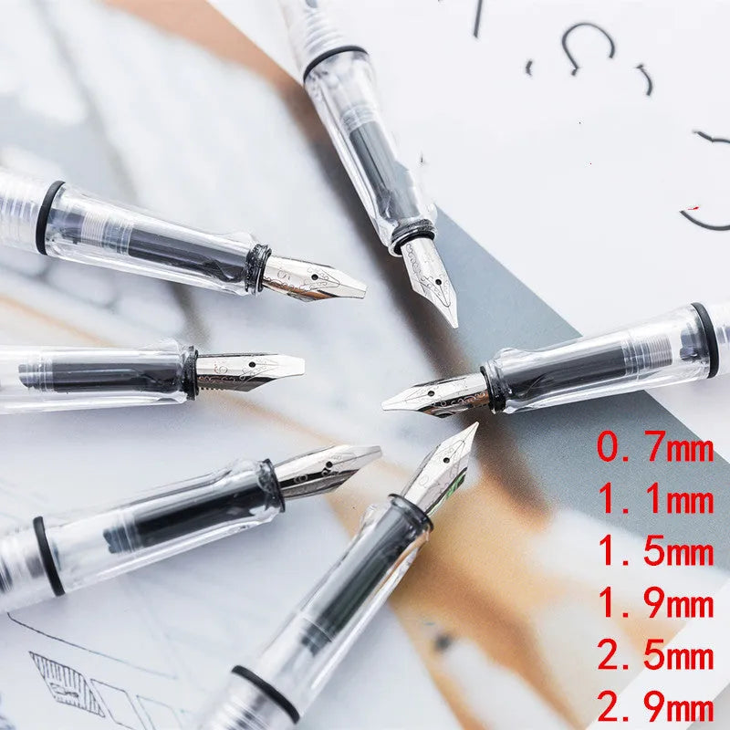 Art Word Parallel Pen Gothic Roman Duckbill Pen with ceramic shell and six nib sizes for calligraphy