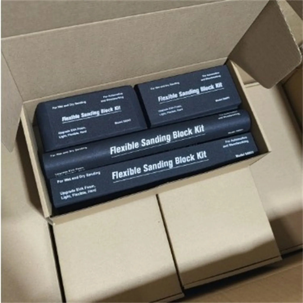 Set of seven black EVA frosted chilling blocks for drinks