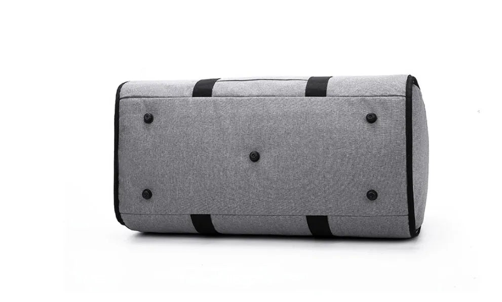Medium cylinder travel bag in Oxford cloth with 36-55L capacity, waterproof construction