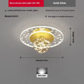 Modern simple ceiling lamp in gold, black or white finish with LED light source for corridor illumination