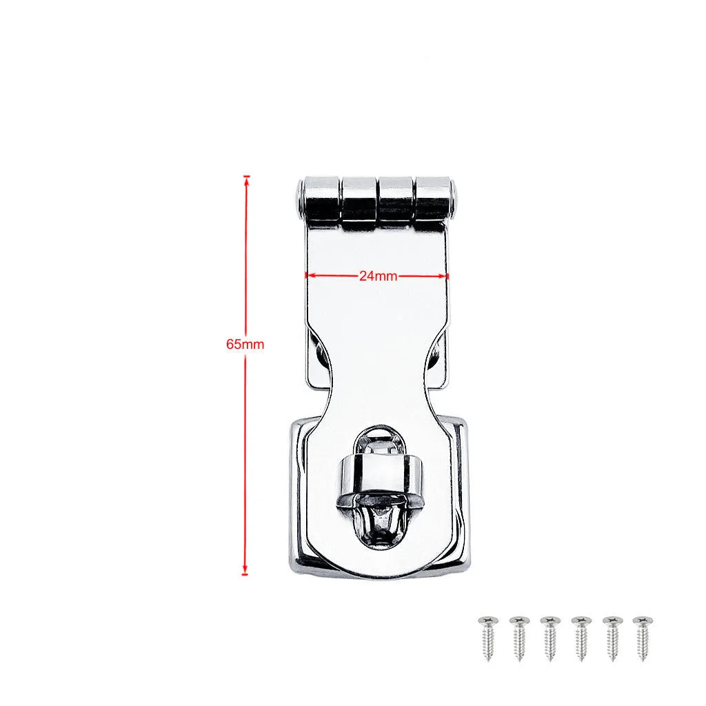 304 stainless steel lock hasp latch bolt with mirror finish for drawer and cabinet security