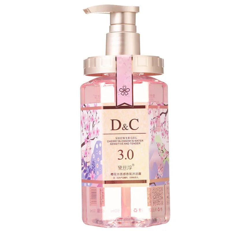 Sakura shampoo and conditioner 500ml bottles set with cherry blossom scent.