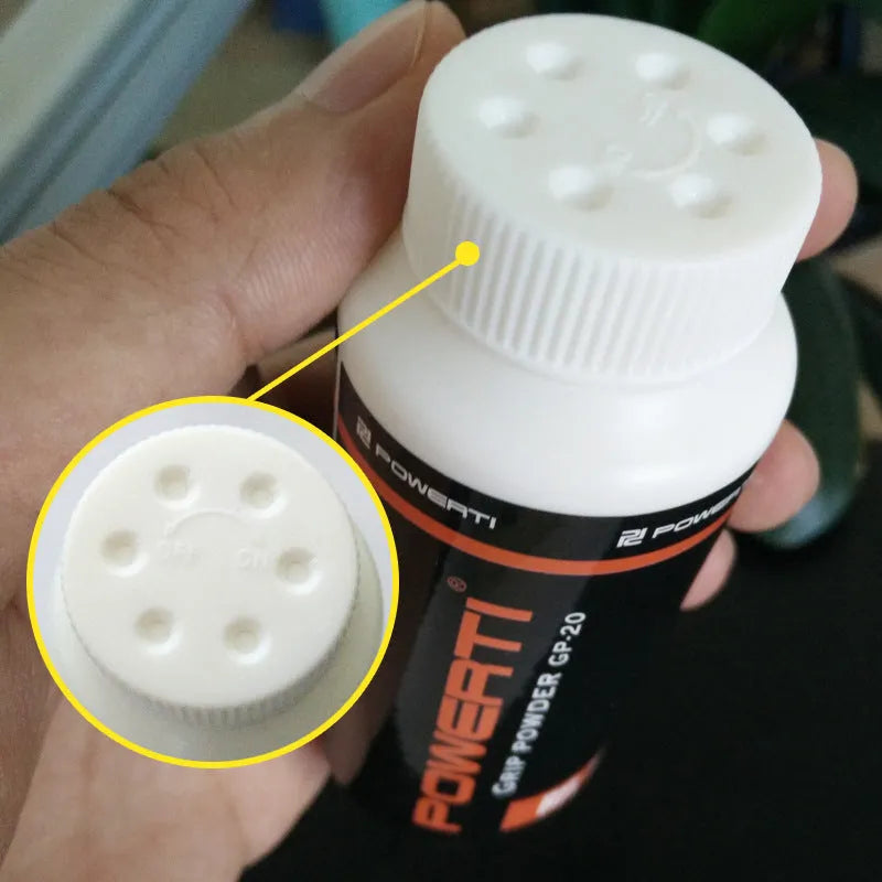 White magnesium carbonate sports anti-slip powder container for badminton tennis weightlifting grip