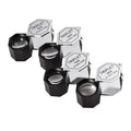 Handheld portable jewellery magnifying glass with optical glass lens and metal body for stamp coin jade identification