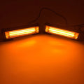 Yellow strobe warning light with aluminium alloy housing and 160mm diameter