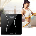 Black electronic body scale with digital display for weight measurement up to 180kg