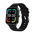 Bluetooth smart watch with AI voice control and heart rate monitoring display showing colour options