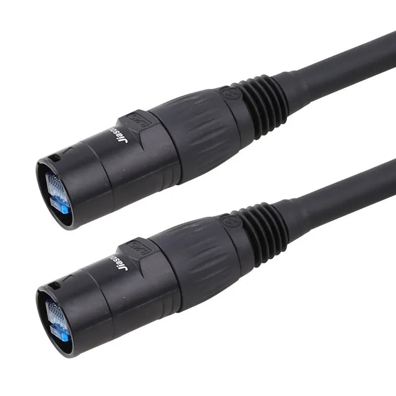 CAT6 RJ45 network extension cable connector with plug on each end