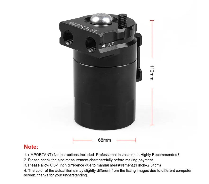 Aluminum alloy oil separator for Ford Expedition in black, blue, red, or silver colour options