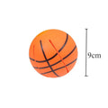 Glowing plastic dog toy showing ball and flying disc modes in orange colour