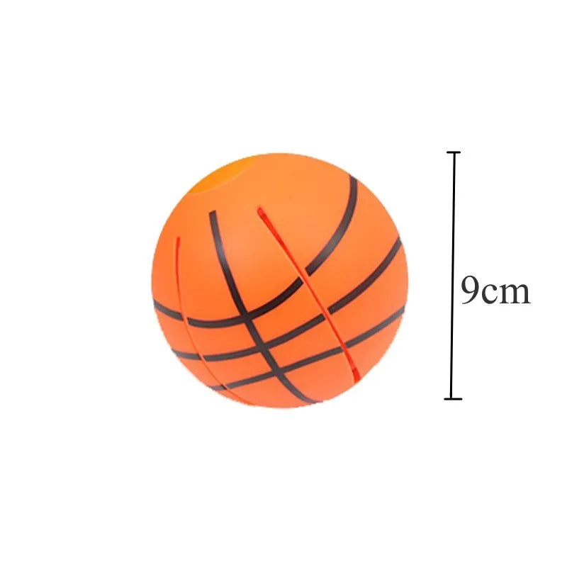 Glowing plastic dog toy showing ball and flying disc modes in orange colour
