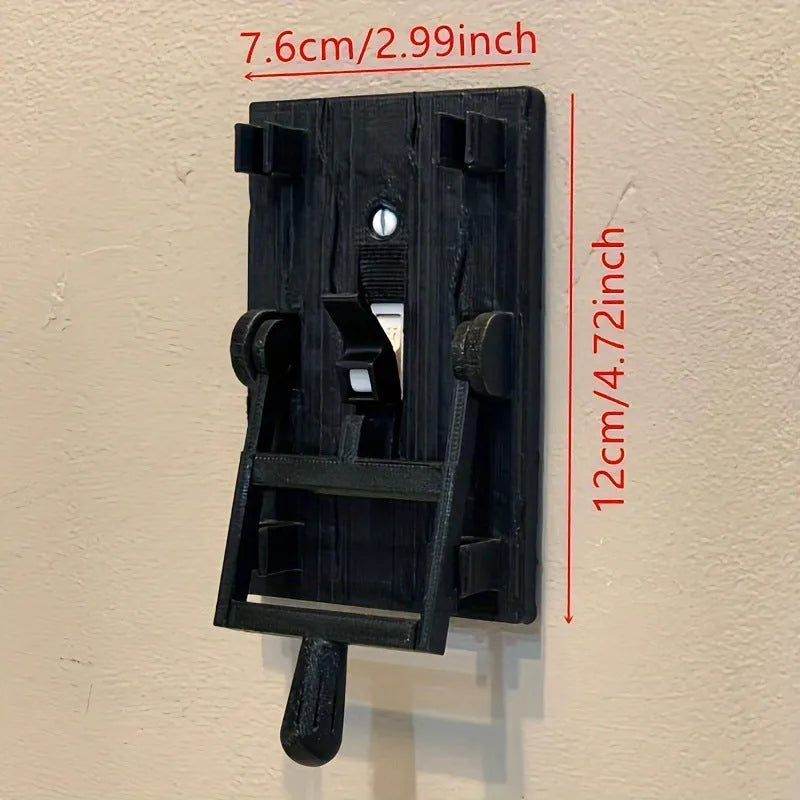 Retro decorative mechanical light switch with exposed installation for wall mounting