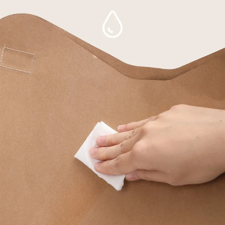 Brown washable kraft paper cat nest with integrated scratch board measuring 40x30x53cm