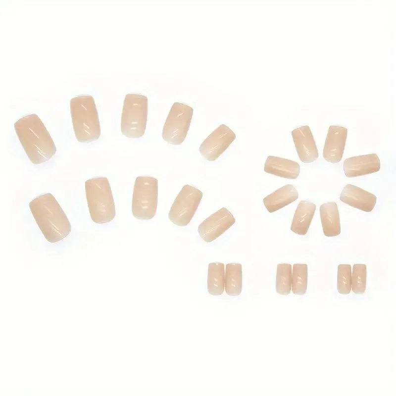 Solid colour MY119 plastic false nail art set in cute style for ladies