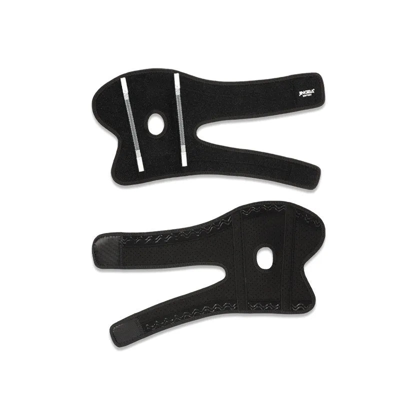 Black adjustable sports elbow guard for badminton, basketball, and training.