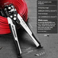 Automatic wire stripping pliers for electrical work with high carbon steel blades