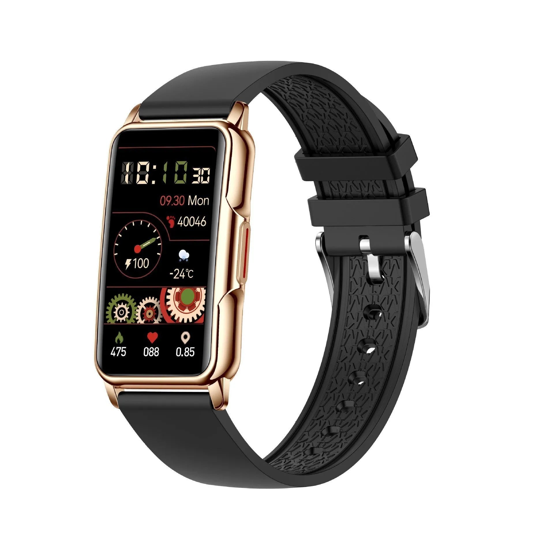 1.47 inch sports smart bracelet Bluetooth watch silicone strap touch button operation multiple colours