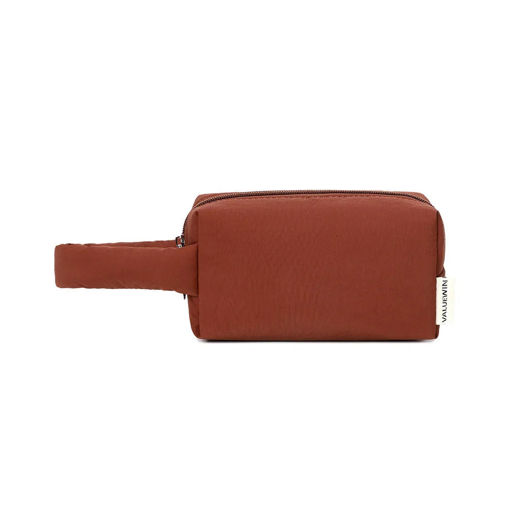 Digital accessories storage bag for data cables headsets and mobile power banks in khaki colour
