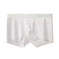 Thin lace leopard jacquard men's underwear in nylon, middle waist, showing lace trim and pattern
