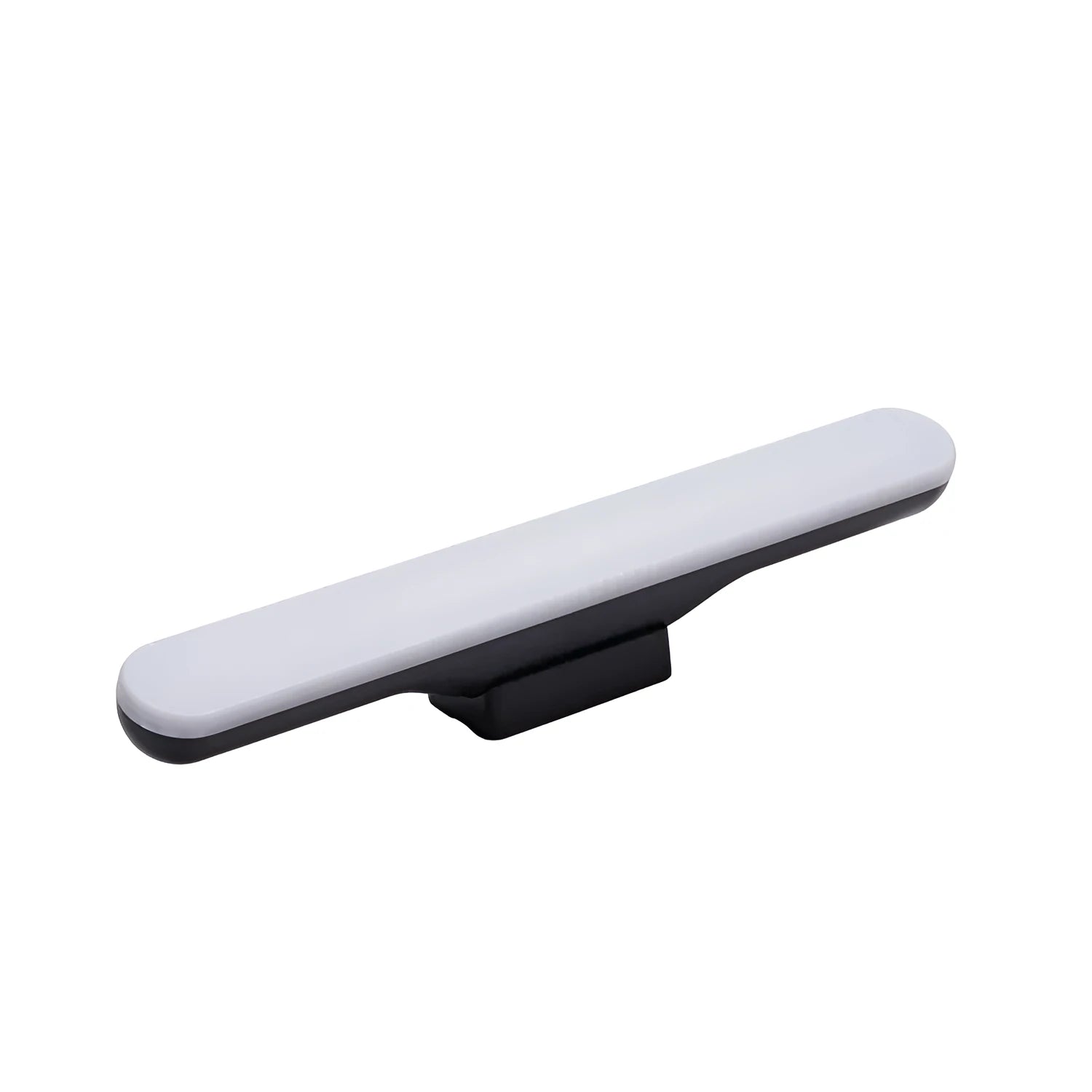 Modern simple desk lamp with touch controls and adjustable LED lighting on wooden desk surface