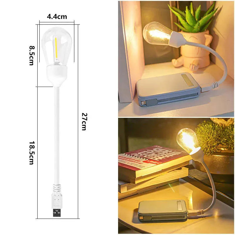 USB rechargeable folding tungsten night light with S14 lamp tube