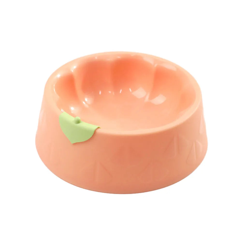 Green plastic double pet bowl with anti-tipping design for dog and cat food and water