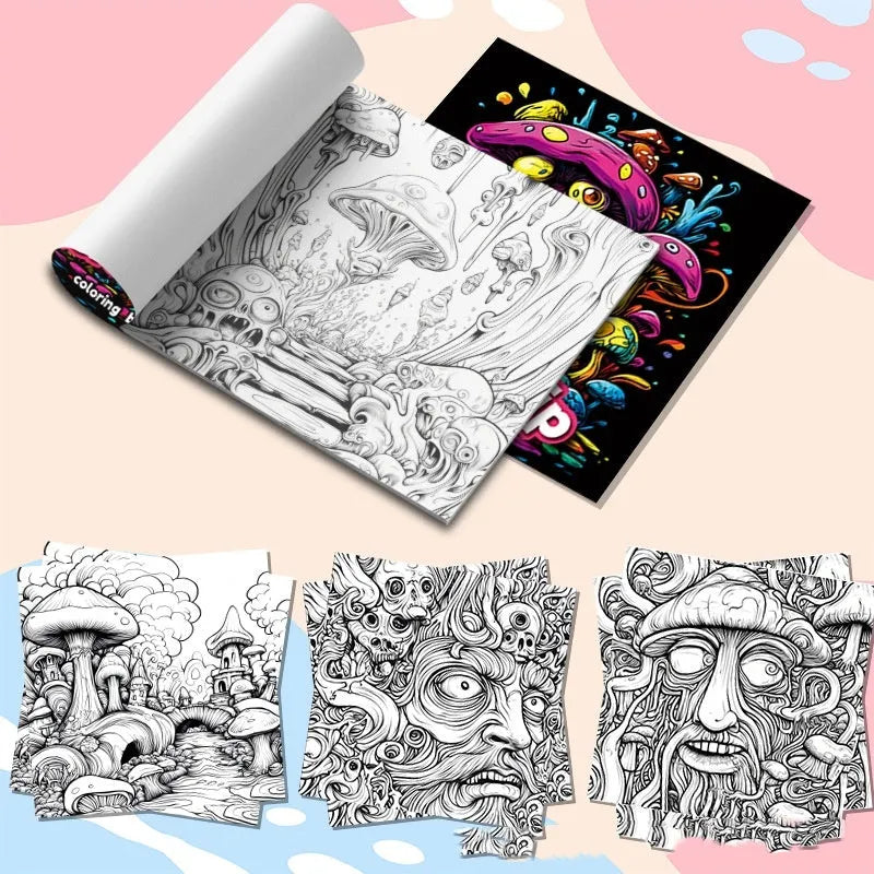 200mm acid tour coloured paper painting book for creative drawing and sketching
