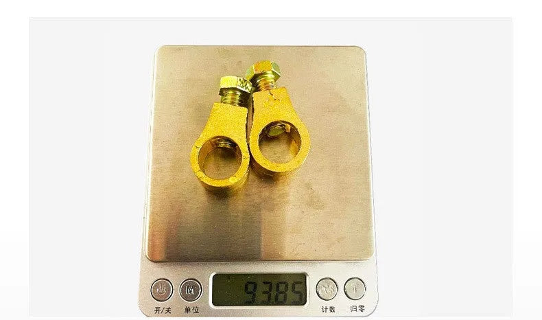 Pure copper battery wiring clamp with patented design for automotive battery connections