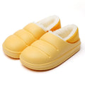 Waterproof cotton couple slippers with EVA sole in multiple colours