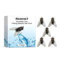 Five TPR silicone biomimetic insect fishing lures measuring 1.5cm each in boxed set