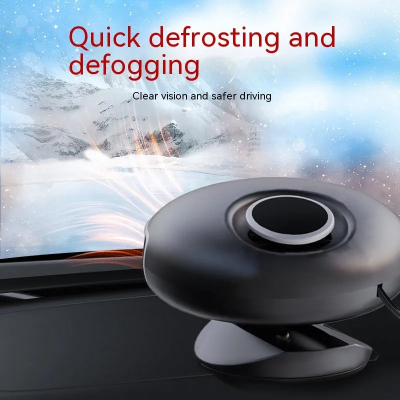 YF-180 black car warm air blower heater with 130cm cable for 12V and 24V vehicle defrosting