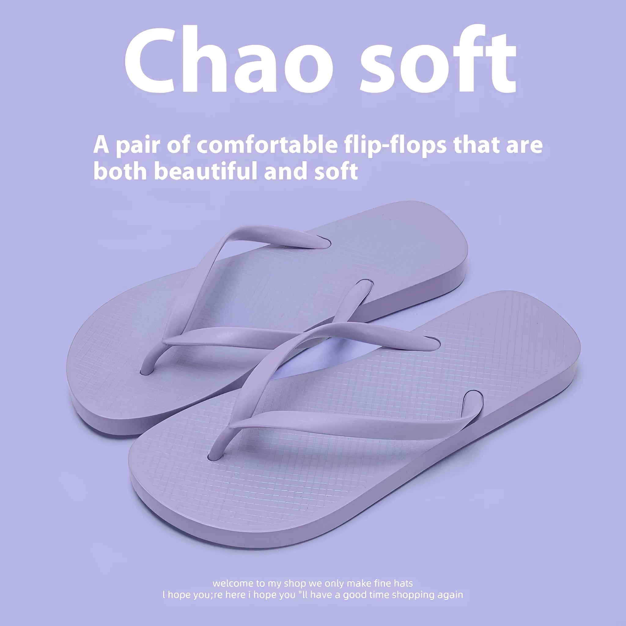 Foldable non-slip plastic slippers with hollow-out PVC sole in orange, purple, black and white.