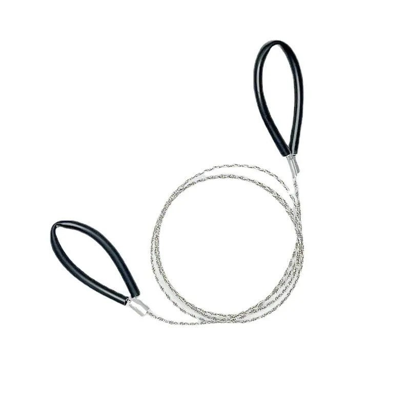 Four-strand German stainless steel wire survival saw with black and red colour options