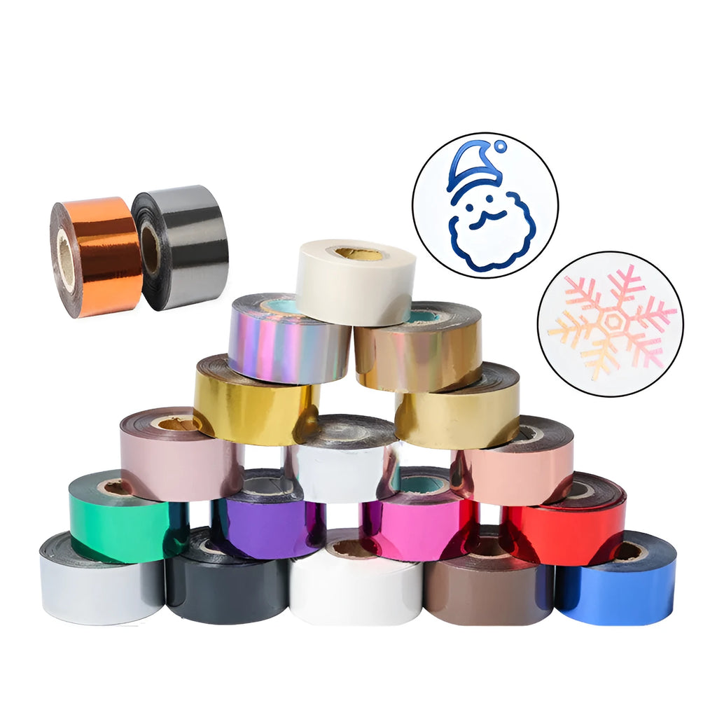 Roll of electrochemical aluminium hot stamping foil for leather and plastic branding