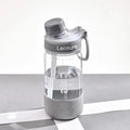 Plastic heat-resistant cup with cartoon pattern in grey, green or pink colour options