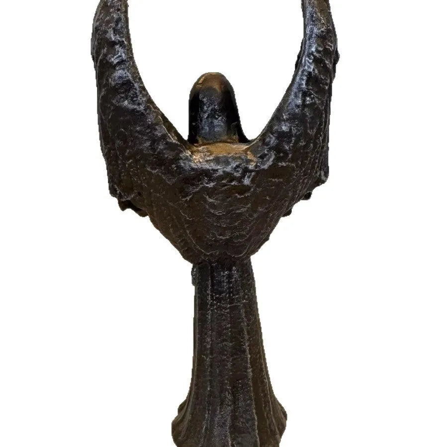 Dark Angel resin statue ornament measuring 17cm tall on display shelf.