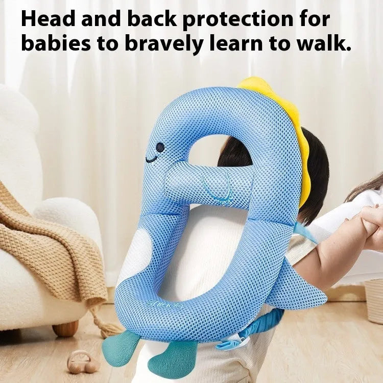 Cartoon anti-collision pillow for babies with dinosaur design and EPS filling