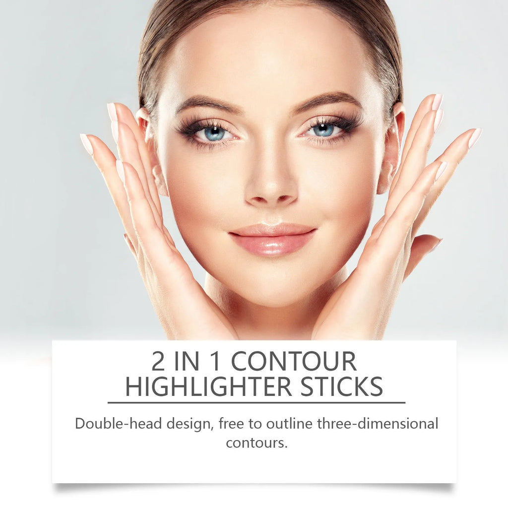 2-in-1 eyebrow highlighter and repair pencil in natural shades for brow definition