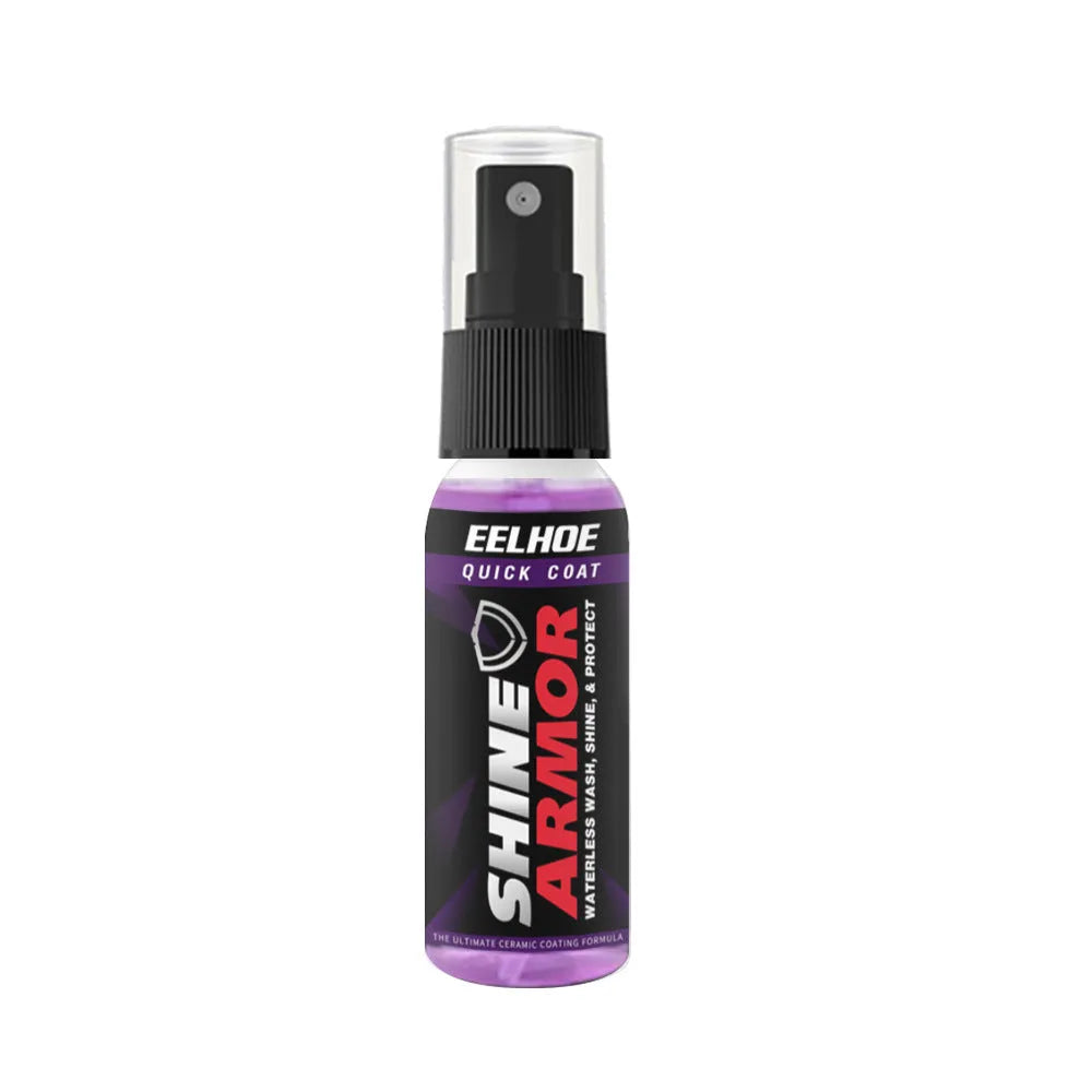 Purple automobile nano coating agent spray bottle for car exterior protection