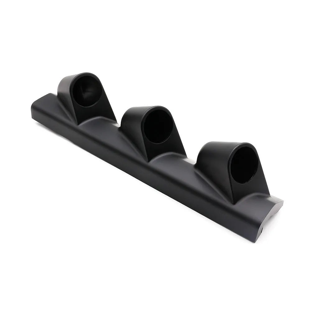 Black three-hole right-drive racing car instrument stand for 52mm gauges
