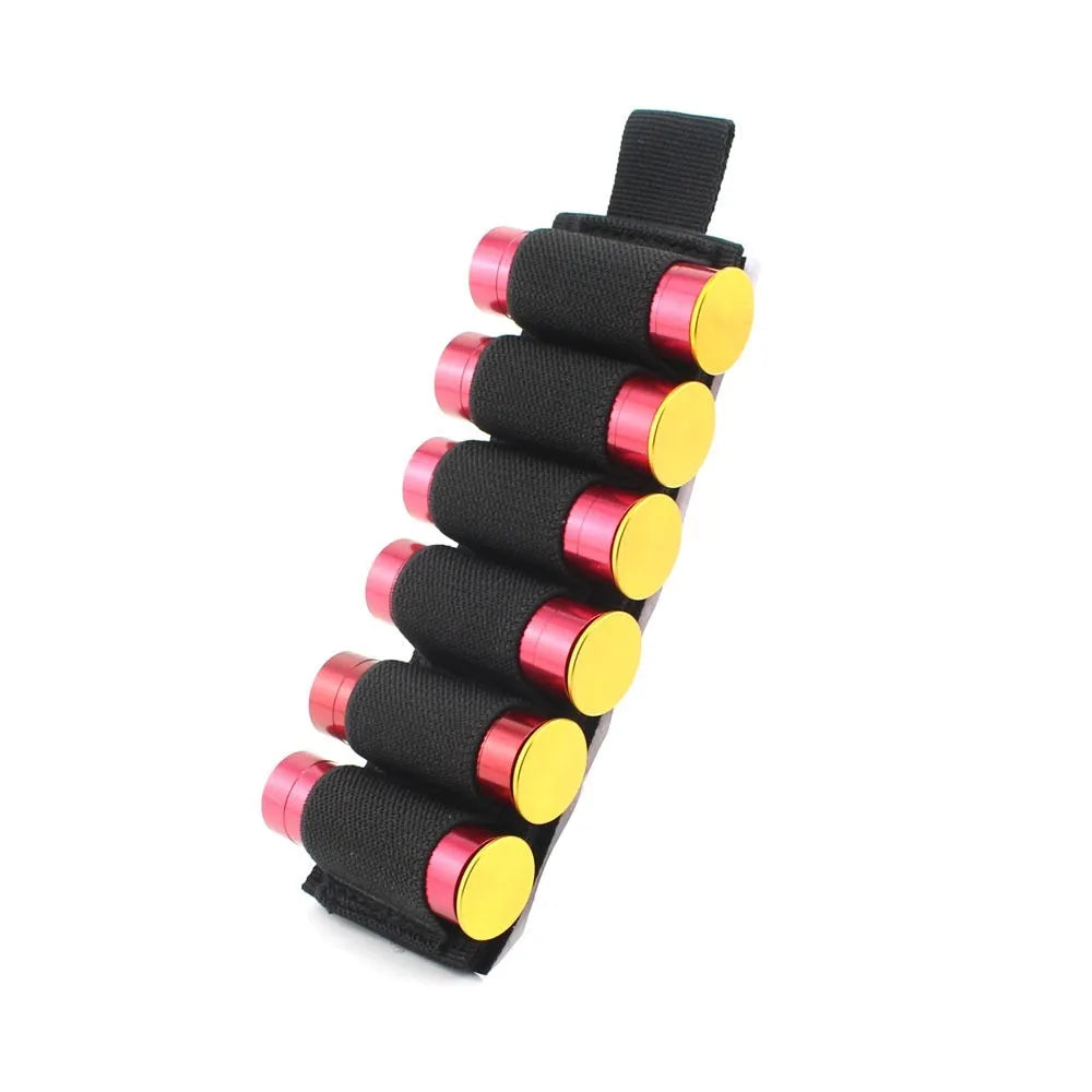 Tactical 6-hole storage organiser in 1000D nylon fabric measuring 5x16.5cm