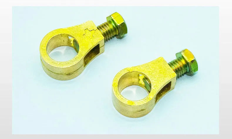Pure copper battery wiring clamp with patented design for automotive battery connections