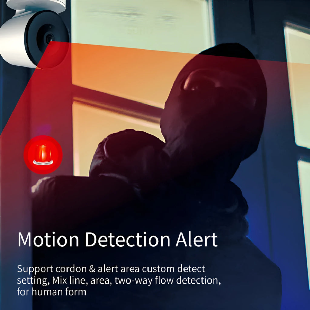 Smart wifi security camera with 1080p resolution and PTZ rotation for indoor monitoring