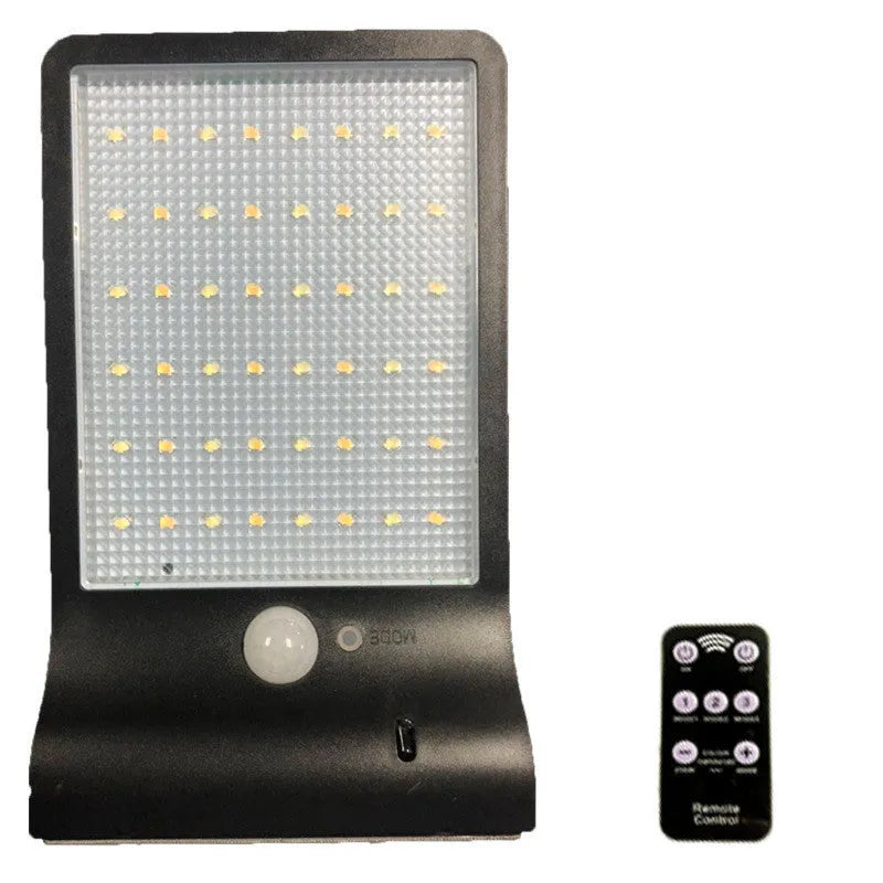 Black and white waterproof solar garden light for outdoor courtyard and balcony LED lighting